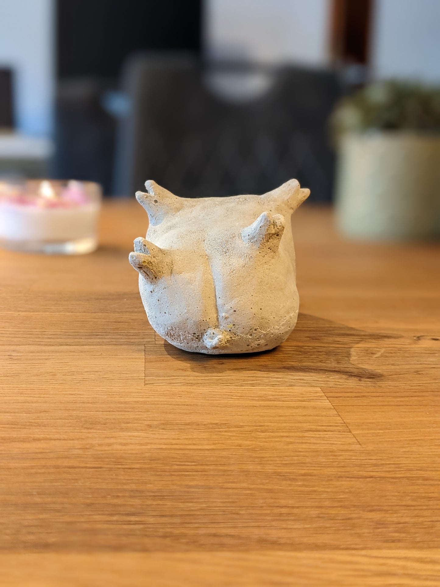 Deko Entspannungs-Schwein - handgefertigter Steinguss, Betonfigur, Design, Home, Accessoire